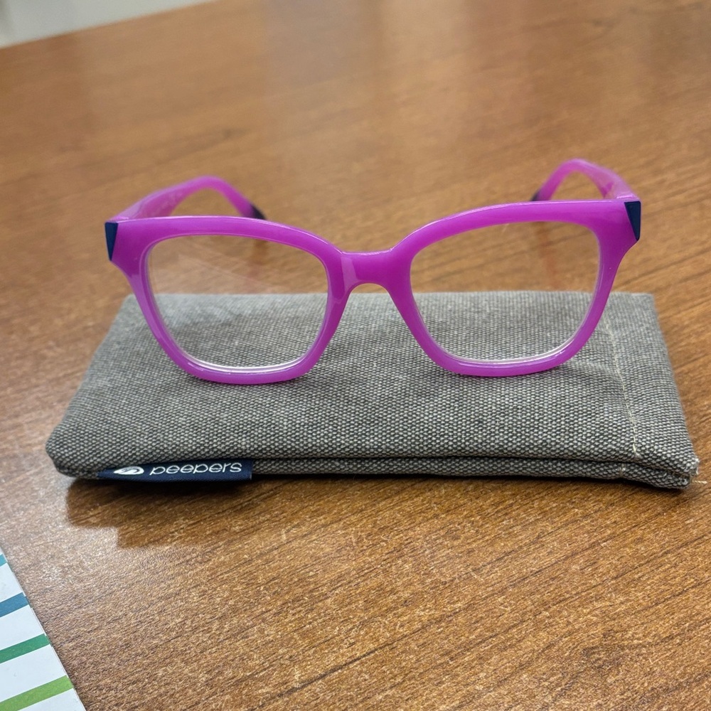 Peepers Purple Blue Light Reading Glasses +1.00